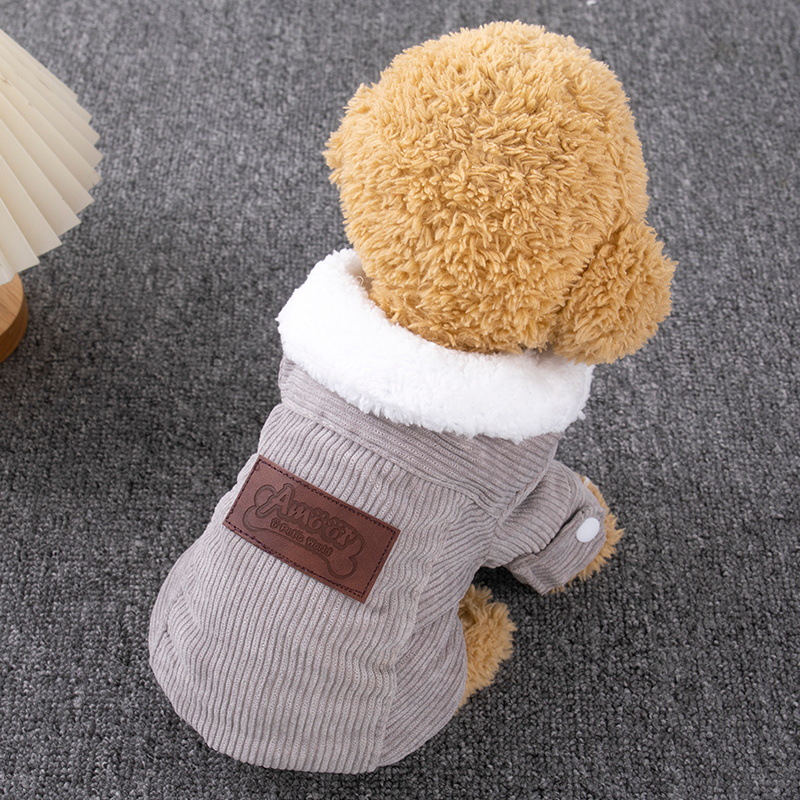 Dog Autumn And Winter Warm Lamb Wool Vest