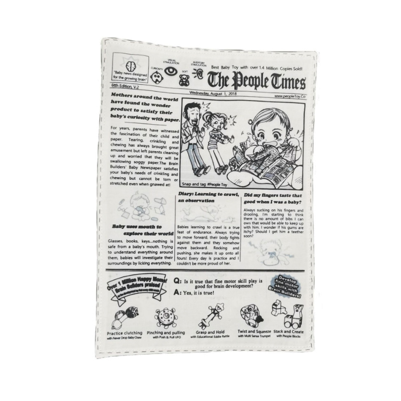 Pet Sniffing Black And White Noisy Paper Toys