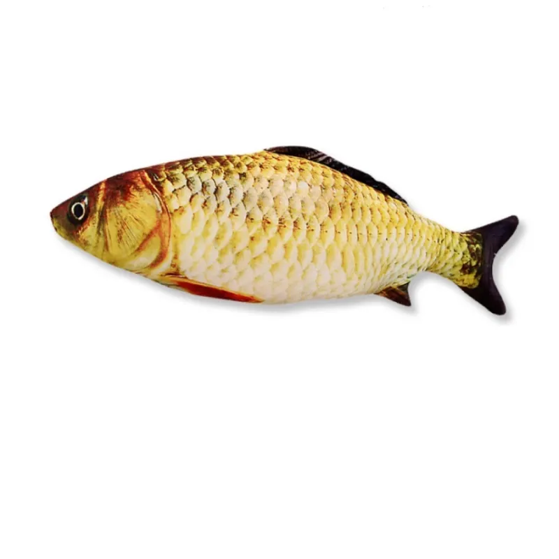 Plush Cat Mint Simulation Fish Toy