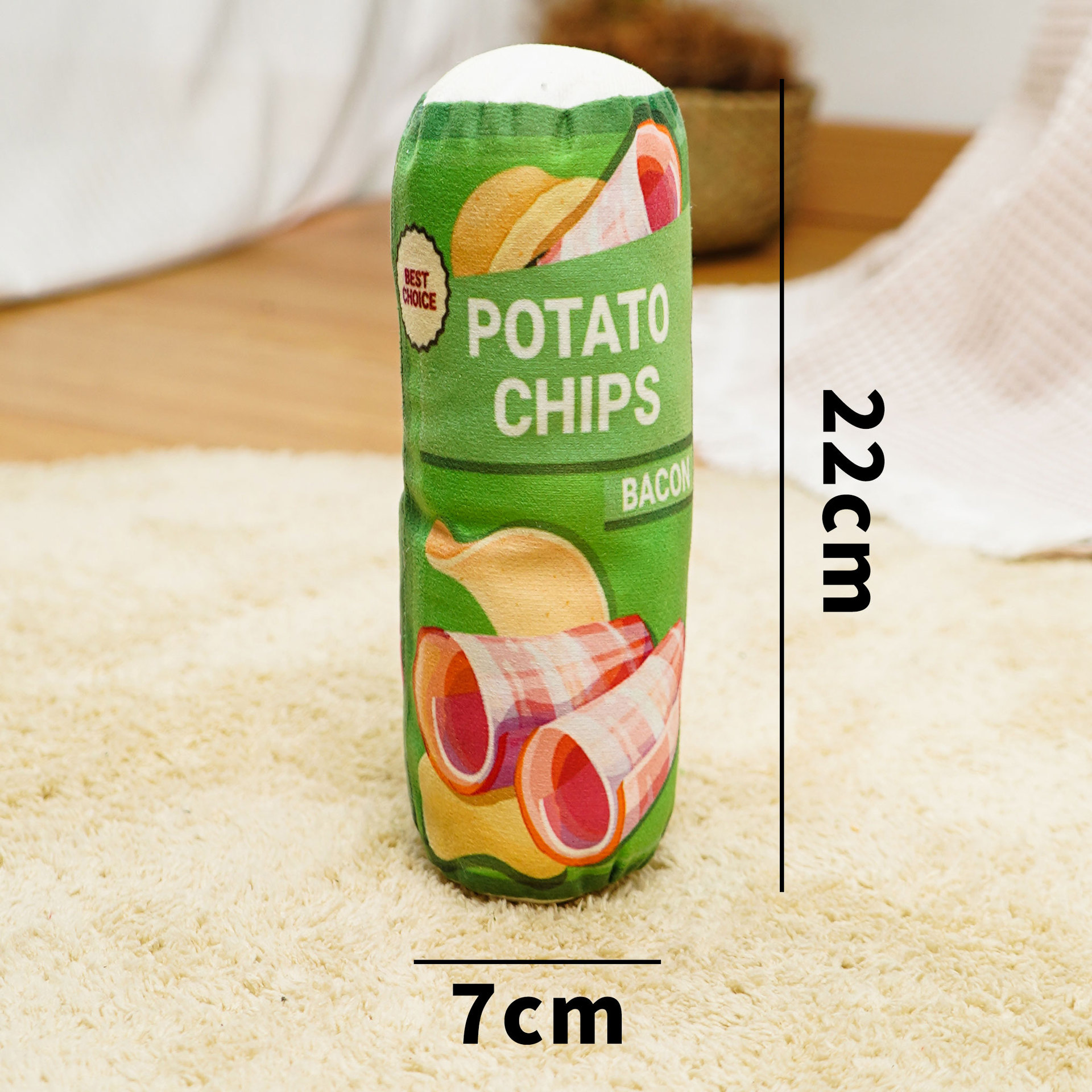 Plush Simulation Potato Chips Pet Sound Toy