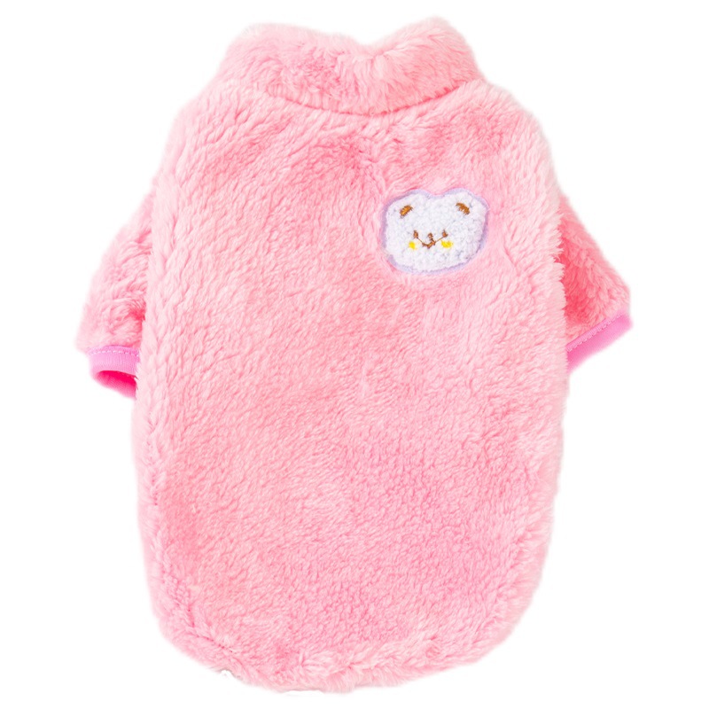 Candy Colored Fluffy Pet Clothes For Autumn And Winter