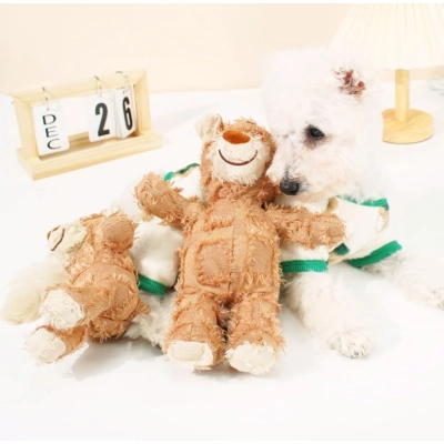 Plush Bear Dog Toy Grinds Teeth And Is Bite Resistant 02