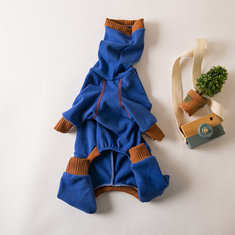 Pet Base With Plush Warm Four Legged Clothes, Slightly Elastic