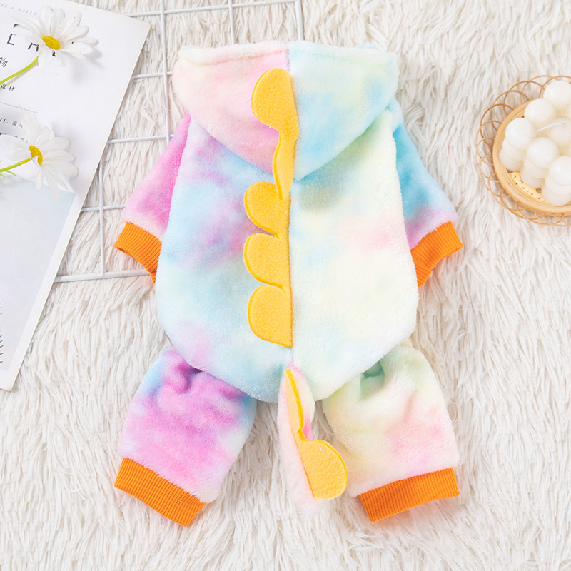 Pet Dinosaur Clothes For Autumn And Winter, Warm Four Legged Clothes