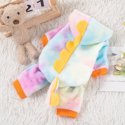 Pet Dinosaur Clothes For Autumn And Winter, Warm Four Legged Clothes 02