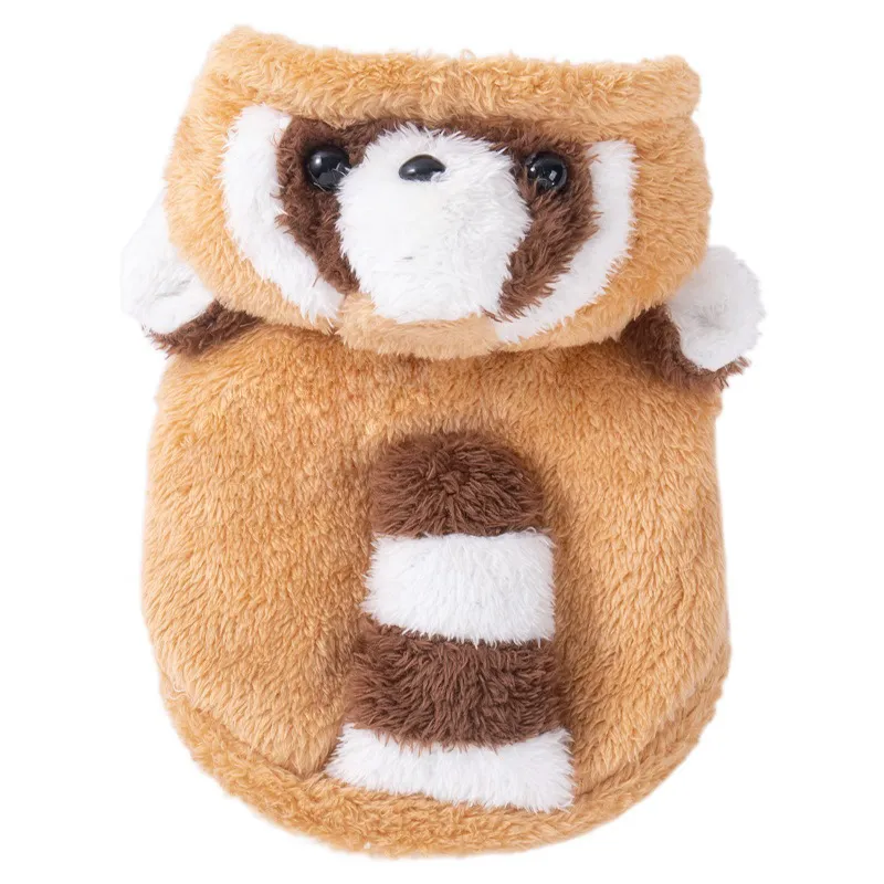 Pet Raccoon Transformation Dress Thickened Arctic Velvet Hat