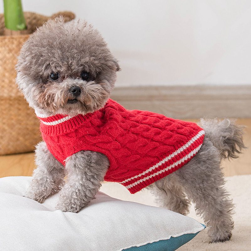 Pet Spring and Autumn Knitted Sweater