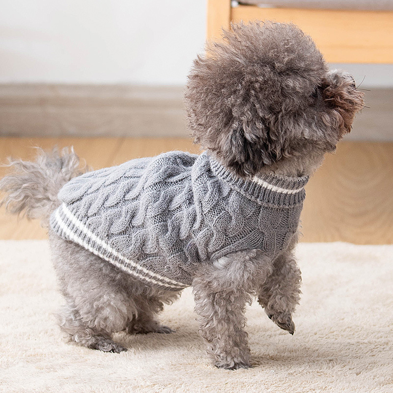 Pet Spring and Autumn Knitted Sweater