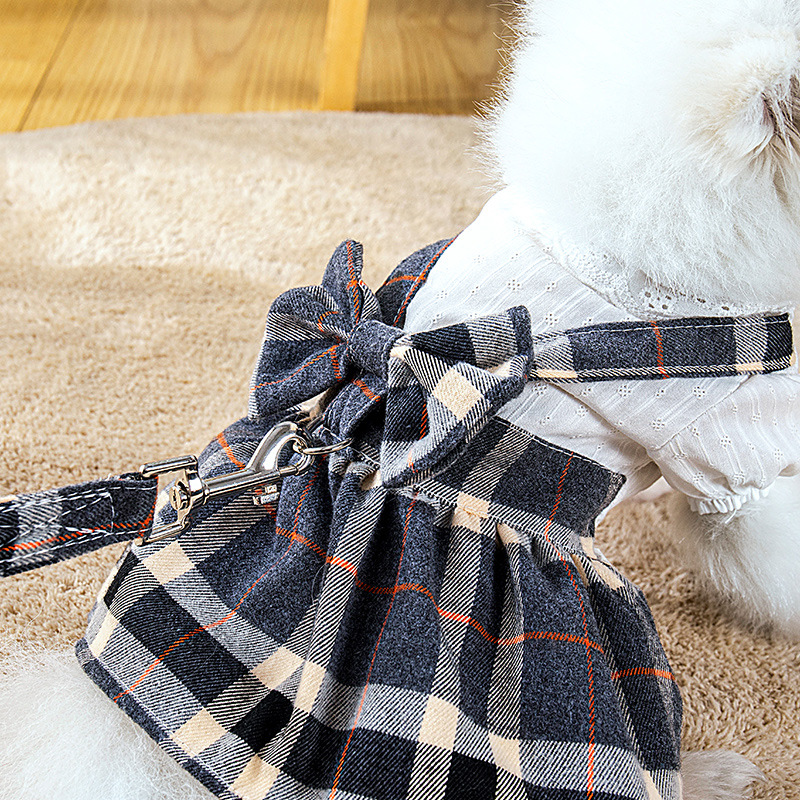 Pet Thin With Drawstring Chest And Back Princess Dress
