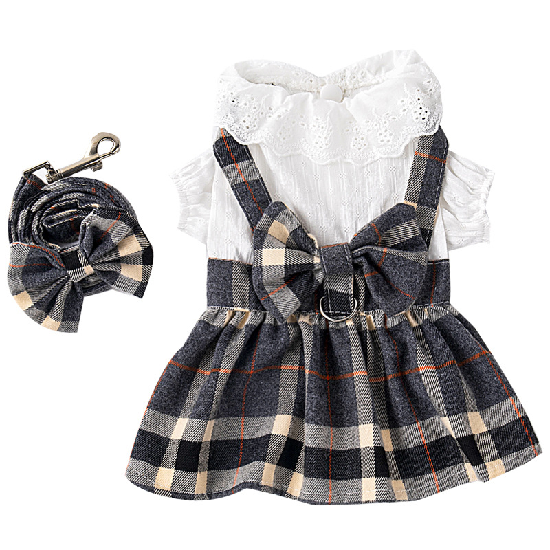 Pet Thin With Drawstring Chest And Back Princess Dress
