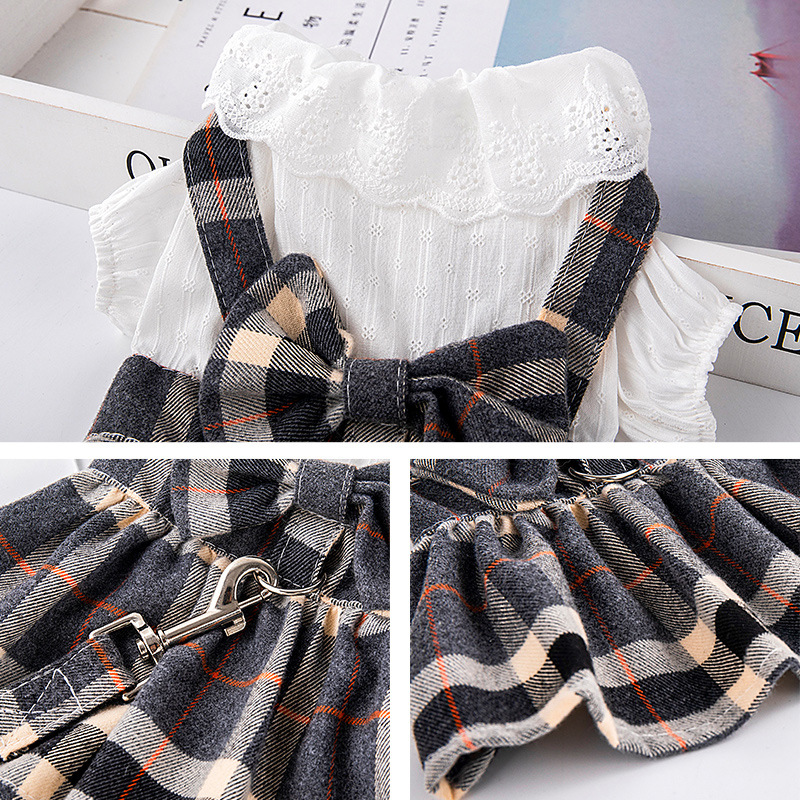 Pet Thin With Drawstring Chest And Back Princess Dress