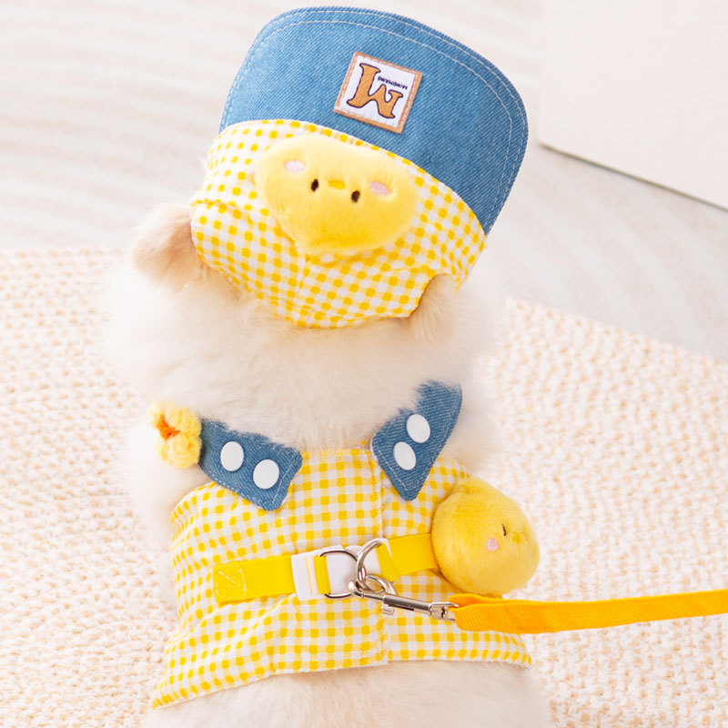 Pet Traction Set Chest Strap Hat