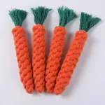 Pet Carrot Cotton Rope Dog Toy