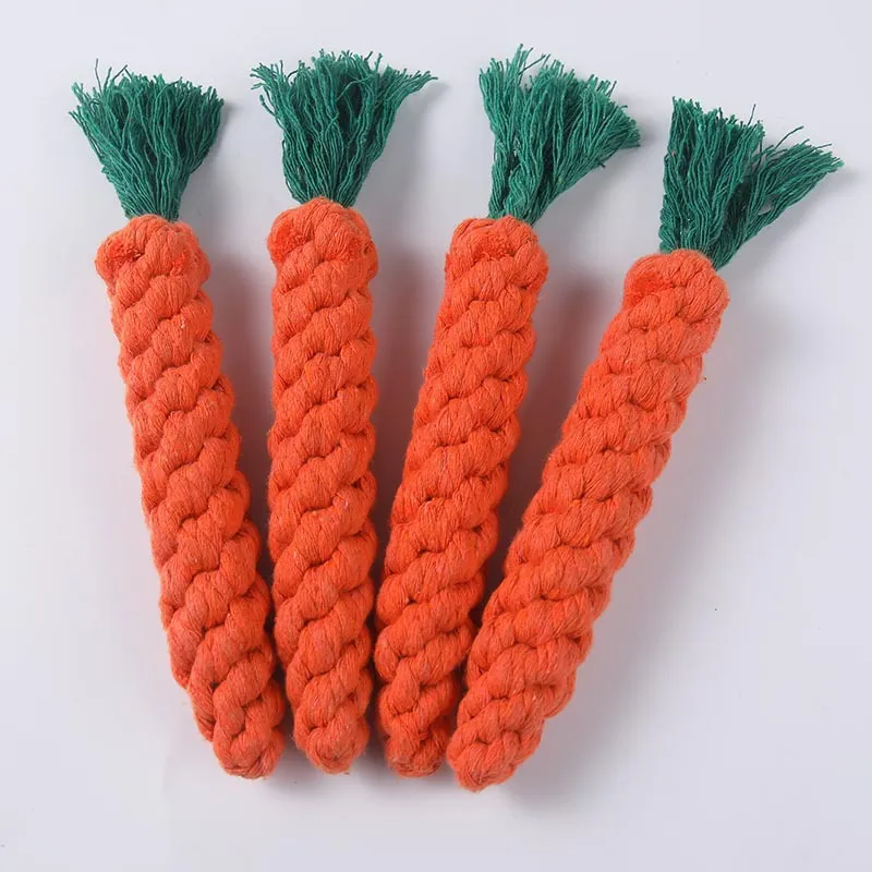 Pet Carrot Cotton Rope Dog Toy