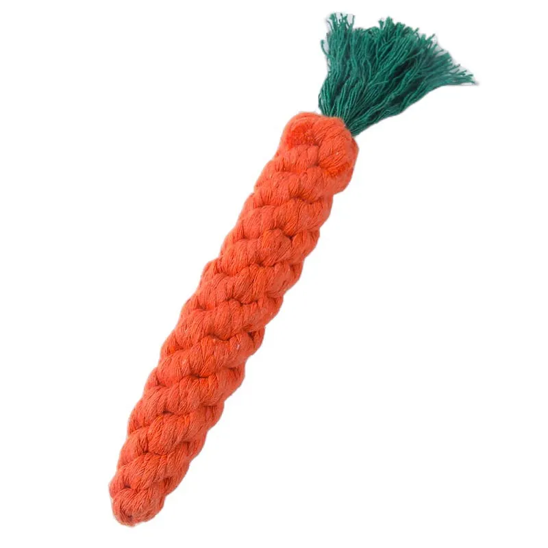 Pet Carrot Cotton Rope Dog Toy