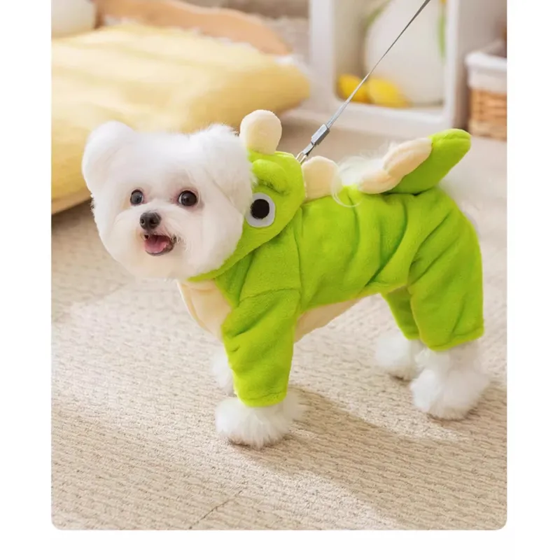 Cute Little Dinosaur Winter Dog Clothes