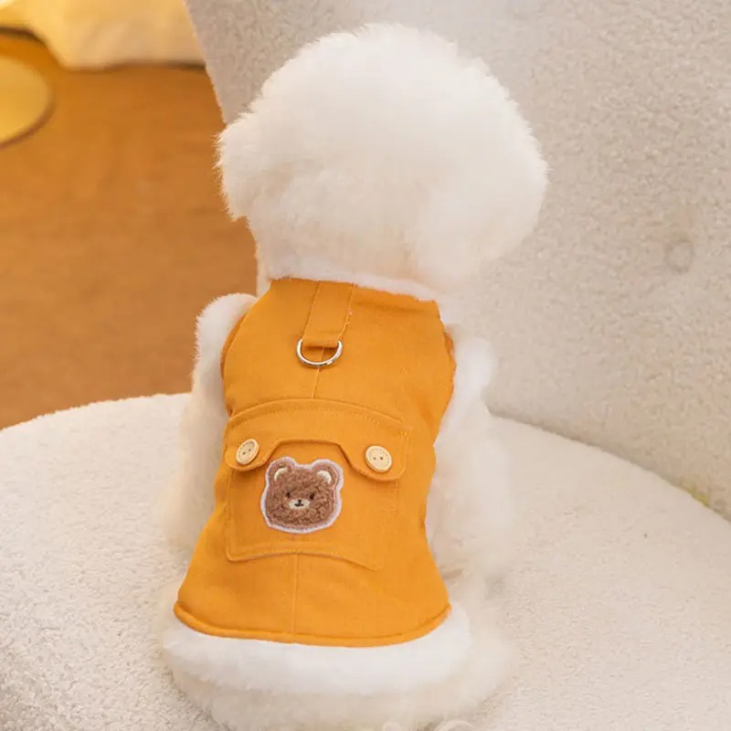 Cute Pet, Leasable Vest, Cotton Coat
