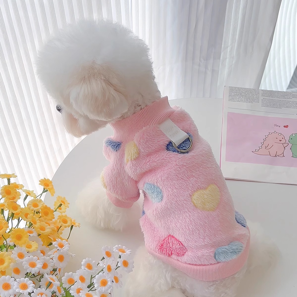Pet Can Be Pulled With Plush Vest