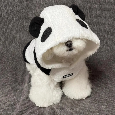 Pet Dog Autumn And Winter Four Legged Panda Clothing 01