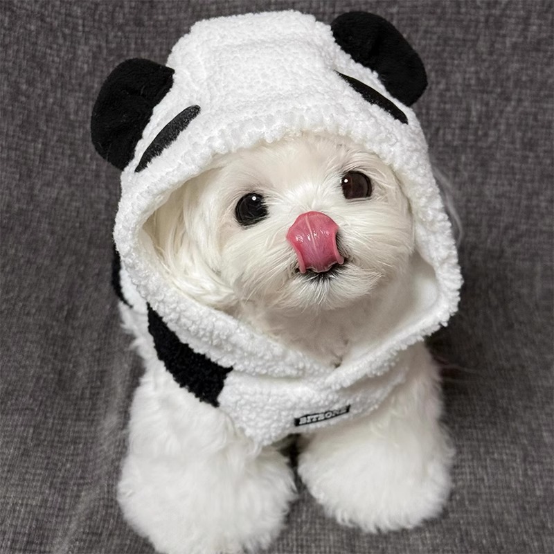 Pet Dog Autumn And Winter Four Legged Panda Clothing