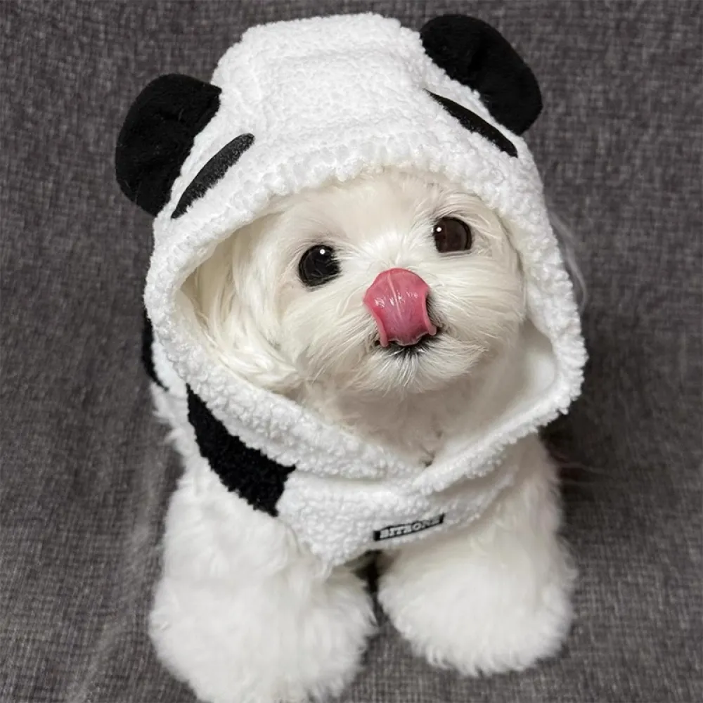 Pet Dog Autumn And Winter Four Legged Panda Clothing