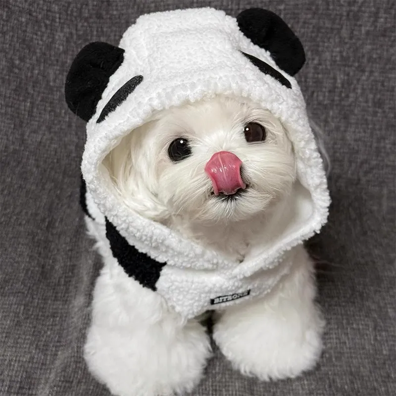 Pet Dog Autumn And Winter Four Legged Panda Clothing