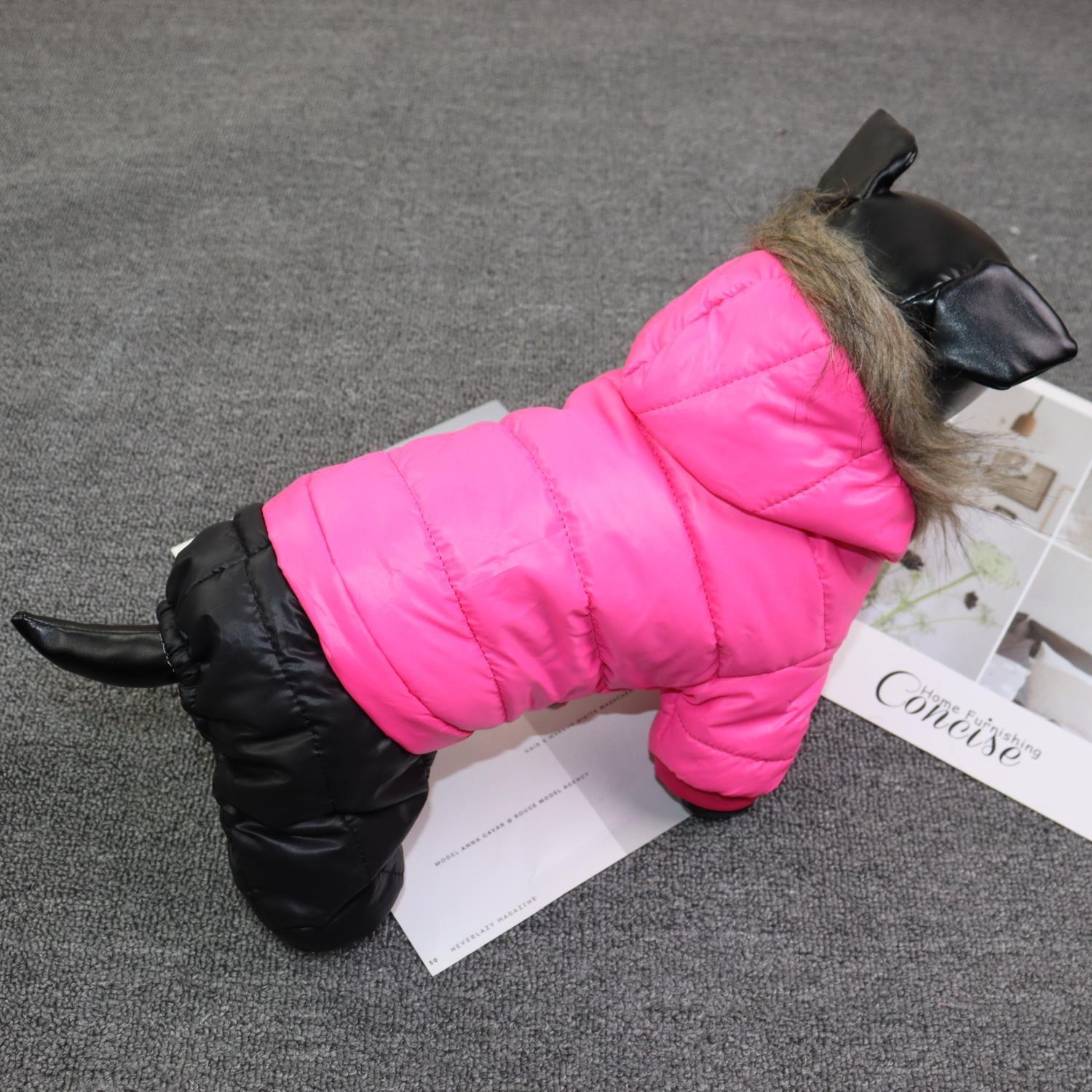 Autumn And Winter Four Legged Pet Fur Collar Cotton Jacket