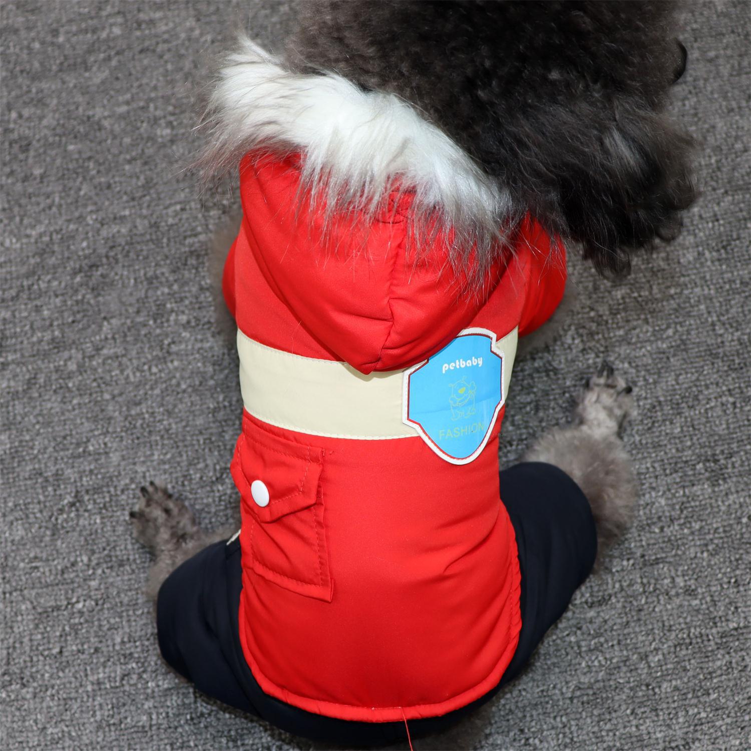 Pet Cotton Jacket Hooded Imitation Down Cotton Jacket