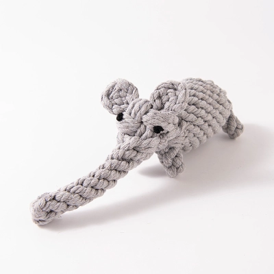 Cotton Rope Woven Elephant Shaped, Wear-Resistant And Bite Resistant 02