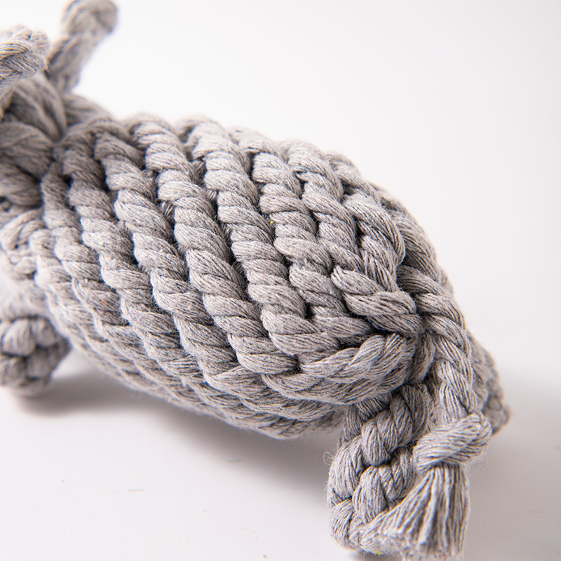 Cotton Rope Woven Elephant Shaped, Wear-Resistant And Bite Resistant