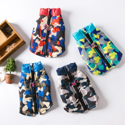 Dog Clothing Vest Can Pull Warm Vest For Autumn And Winter 01