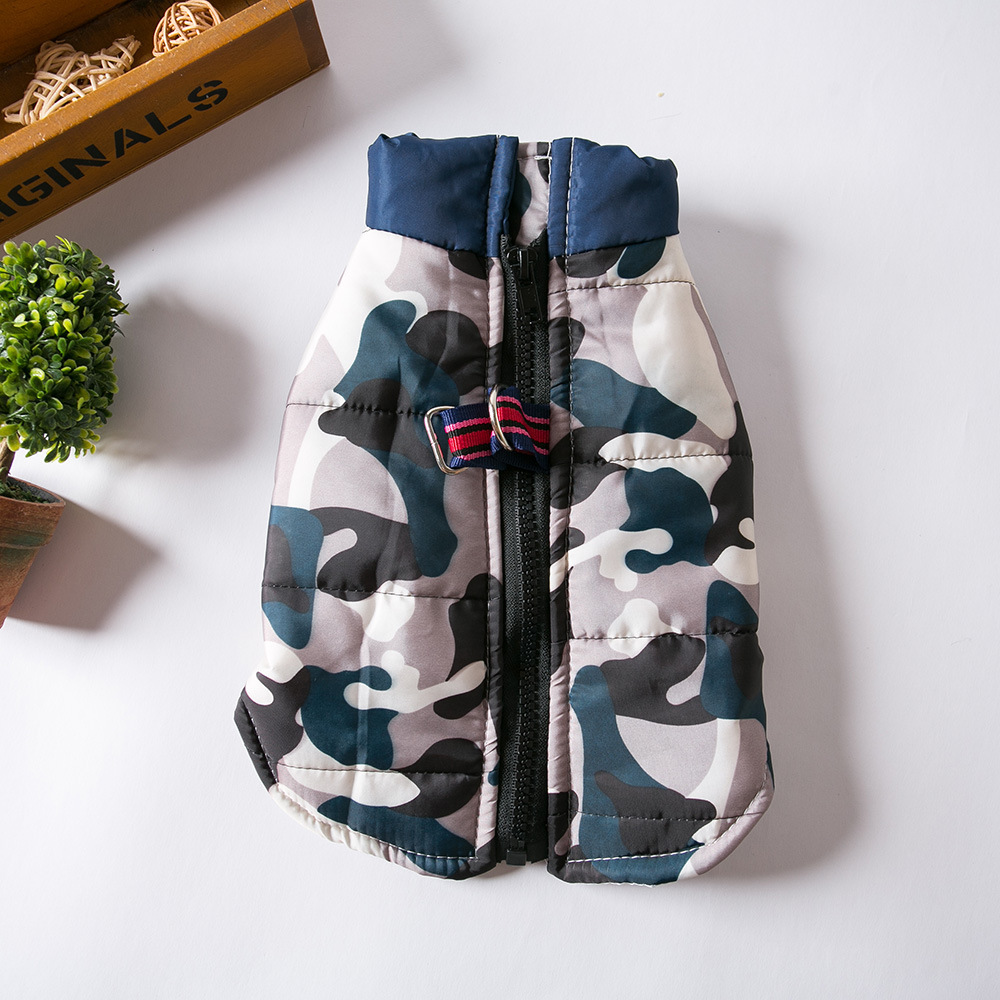 Dog Clothing Vest Can Pull Warm Vest For Autumn And Winter