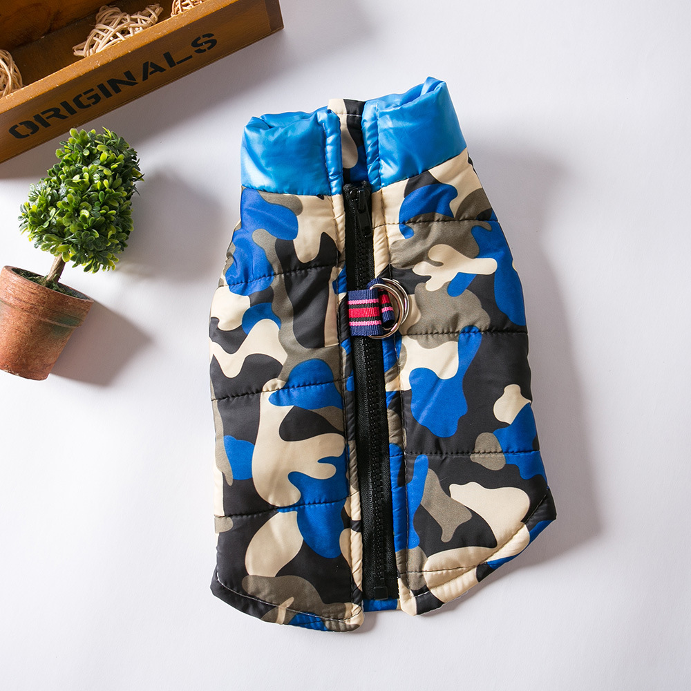 Dog Clothing Vest Can Pull Warm Vest For Autumn And Winter