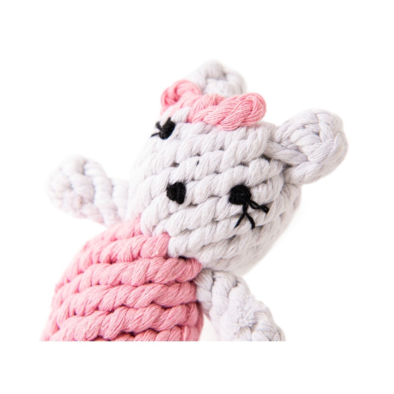 Grinding Teeth, Cleaning Teeth, Gnawing On Dog Toy Cotton Rope