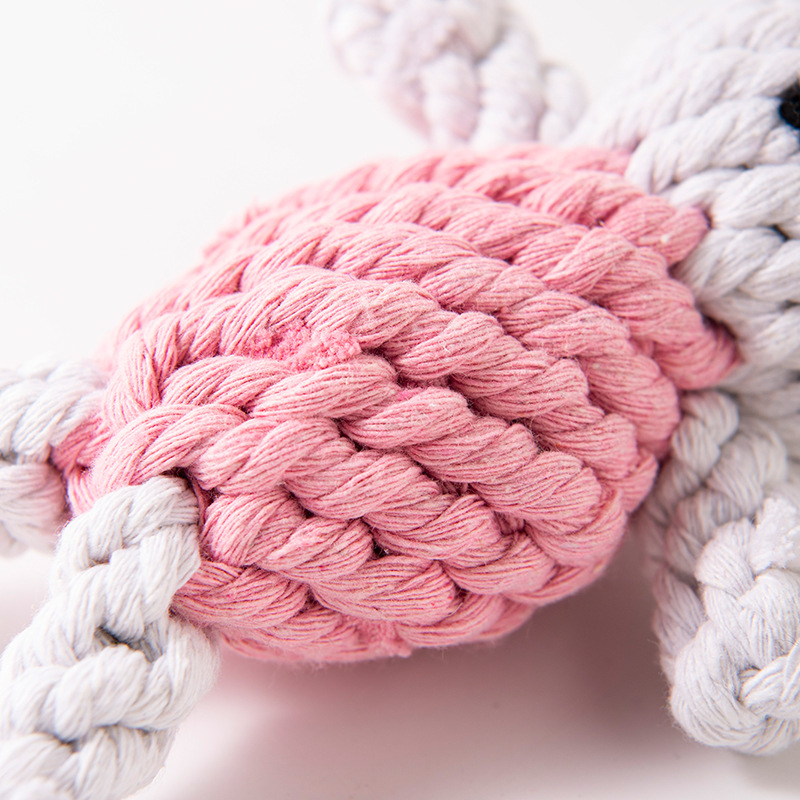 Grinding Teeth, Cleaning Teeth, Gnawing On Dog Toy Cotton Rope