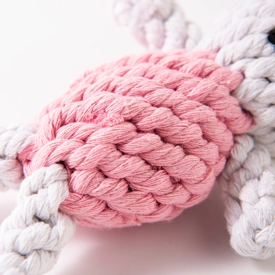Grinding Teeth, Cleaning Teeth, Gnawing On Dog Toy Cotton Rope 02