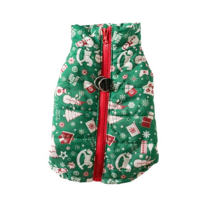 Pet Cotton Coat Christmas Thick Warm Vest