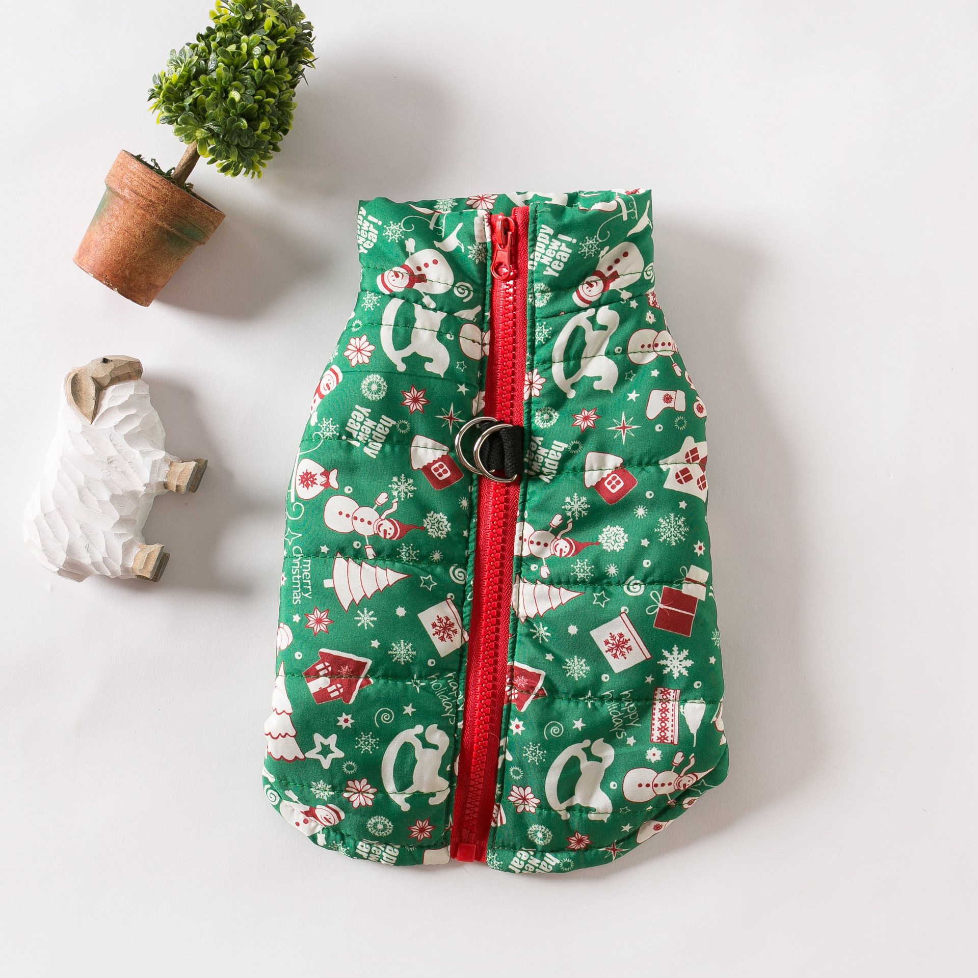Pet Cotton Coat Christmas Thick Warm Vest
