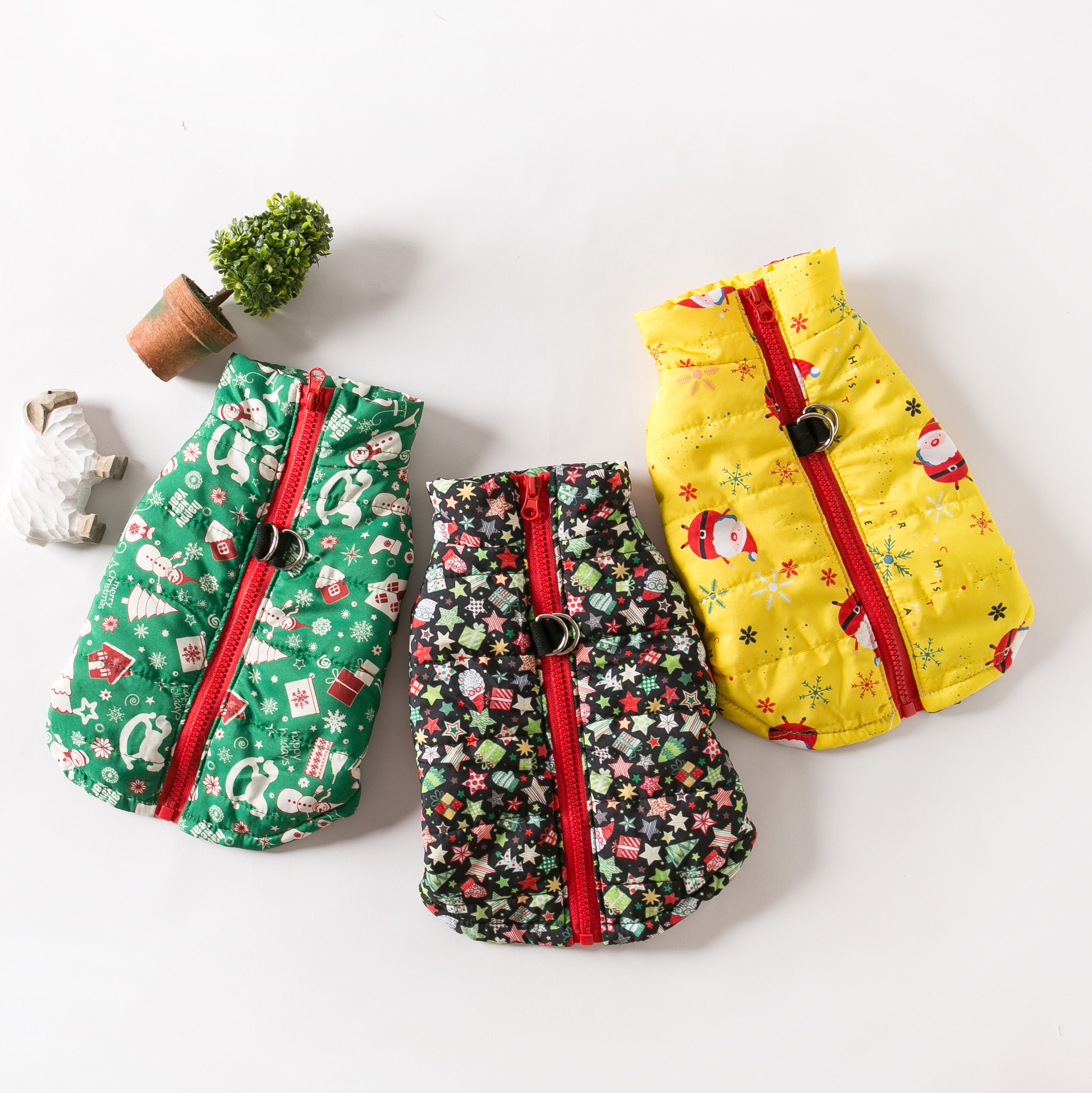 Pet Cotton Coat Christmas Thick Warm Vest