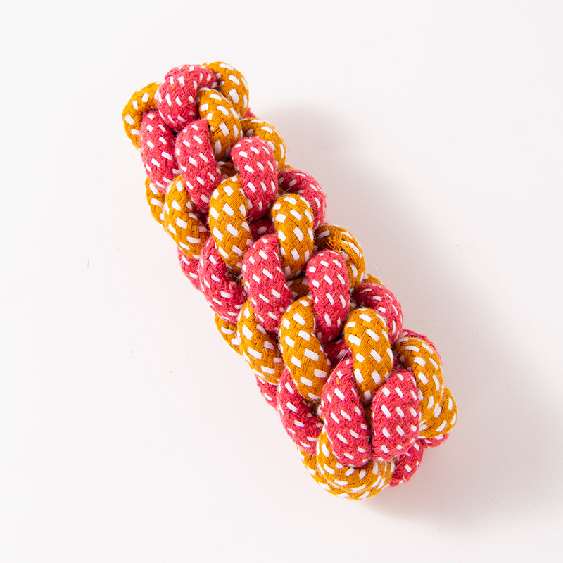 Small And Medium-Sized Pet Fried Dough Twists Cotton Rope Toys