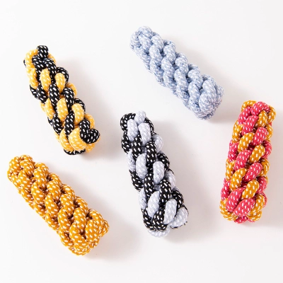 Small And Medium-Sized Pet Fried Dough Twists Cotton Rope Toys 01