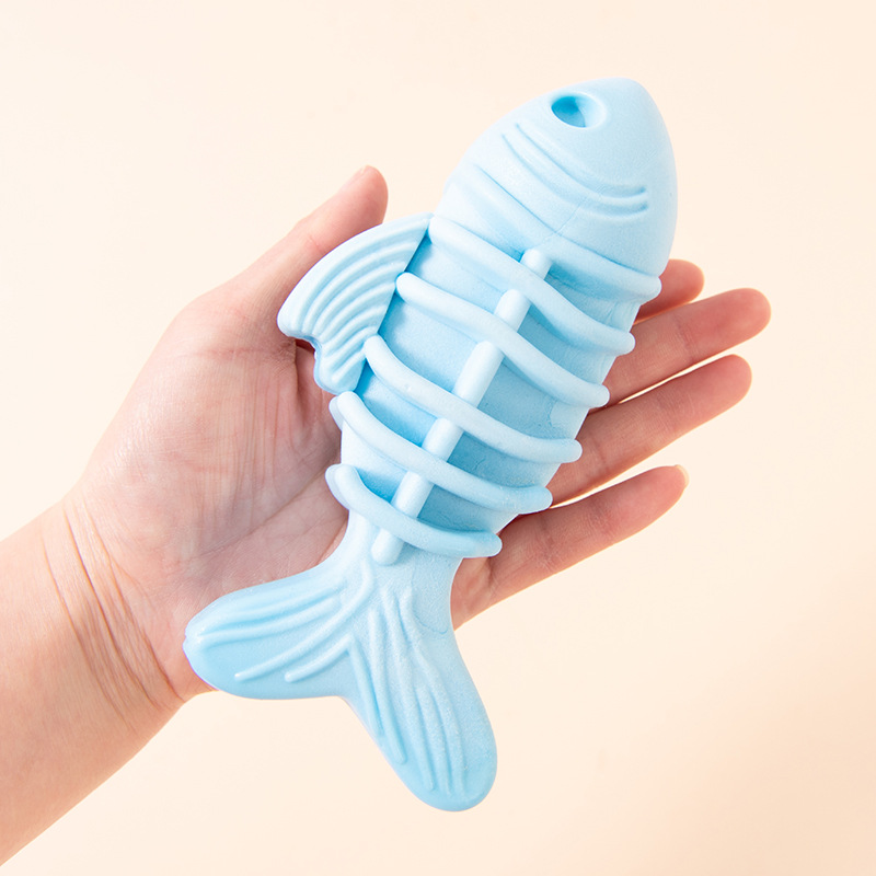 TPR Milk Scented Foam Bone Pet Toy Ball