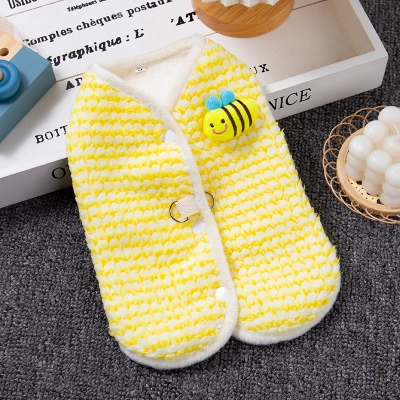 Pet Autumn And Winter Clothing With Plush Anti Shedding Thick Cute Vest 01