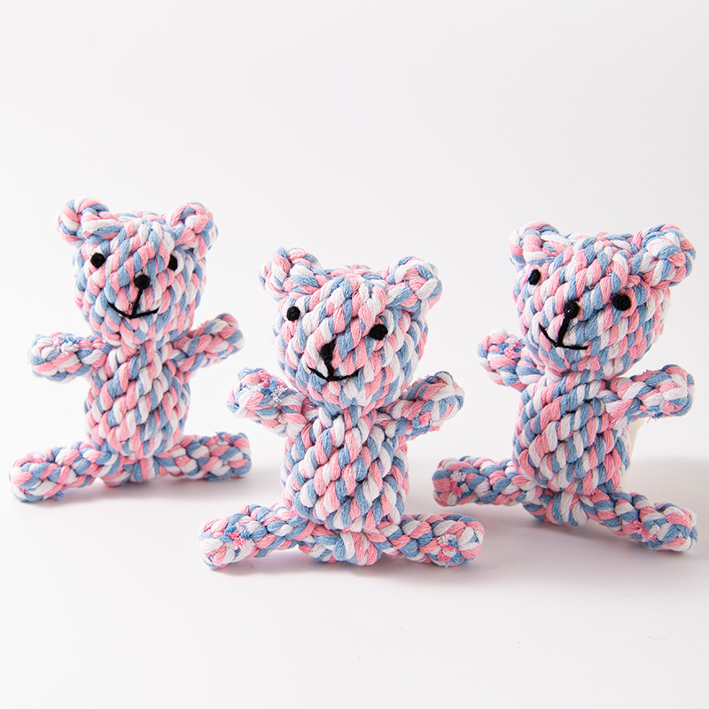 Pet Teeth Grinding, Teeth Cleaning, Anti Bite Cotton Rope Toy