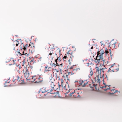 Pet Teeth Grinding, Teeth Cleaning, Anti Bite Cotton Rope Toy 01