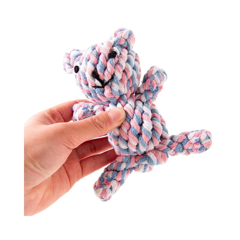 Pet Teeth Grinding, Teeth Cleaning, Anti Bite Cotton Rope Toy
