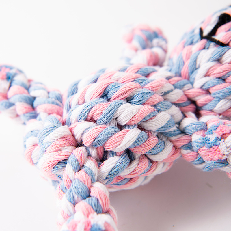 Pet Teeth Grinding, Teeth Cleaning, Anti Bite Cotton Rope Toy