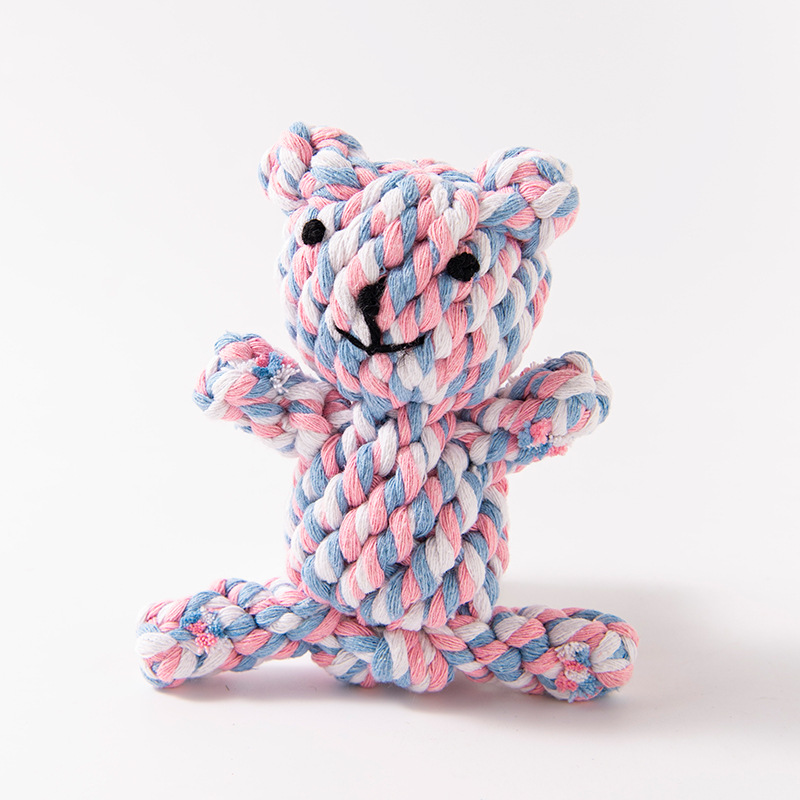 Pet Teeth Grinding, Teeth Cleaning, Anti Bite Cotton Rope Toy