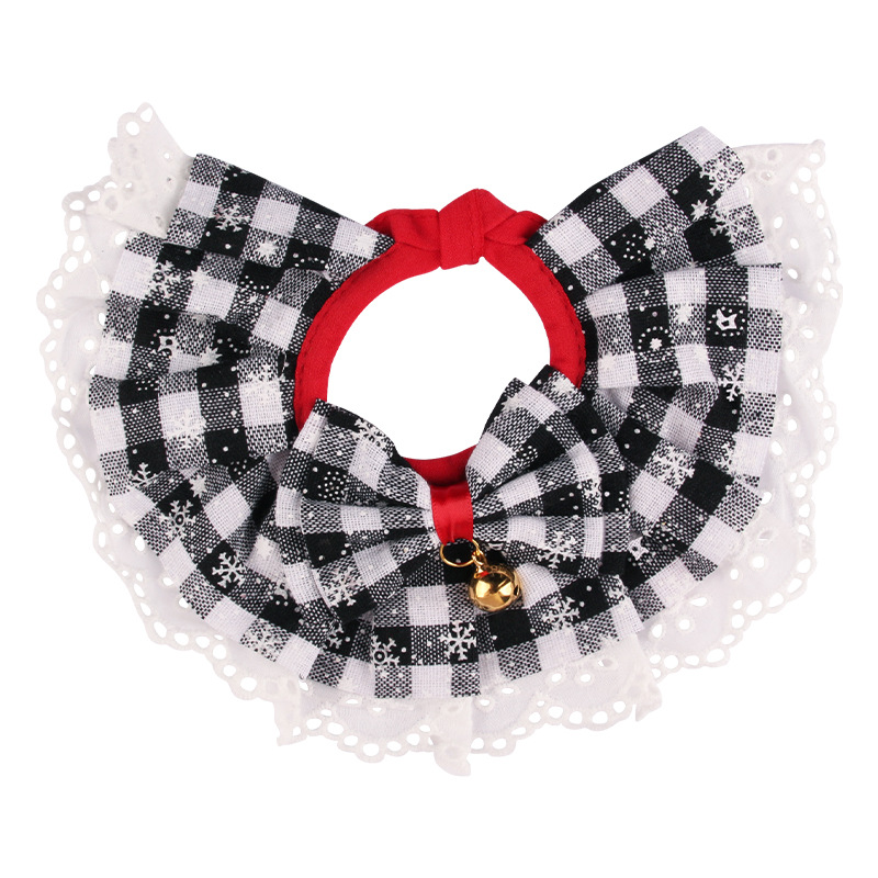 Pet Halloween Lace - Trimmed Knit Bibs