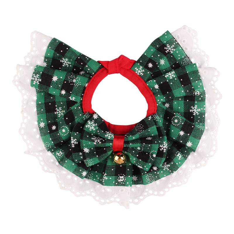 Pet Halloween Lace - Trimmed Knit Bibs